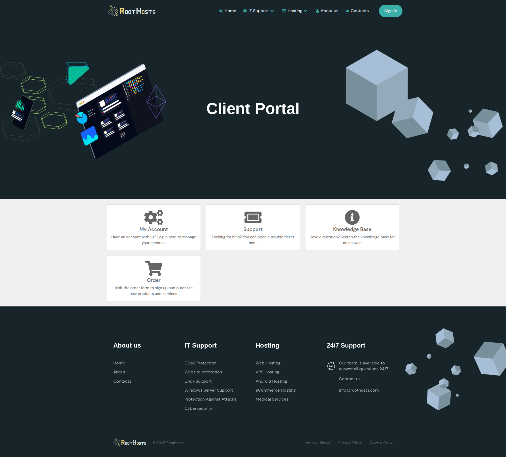 RootHosts Blesta Integration